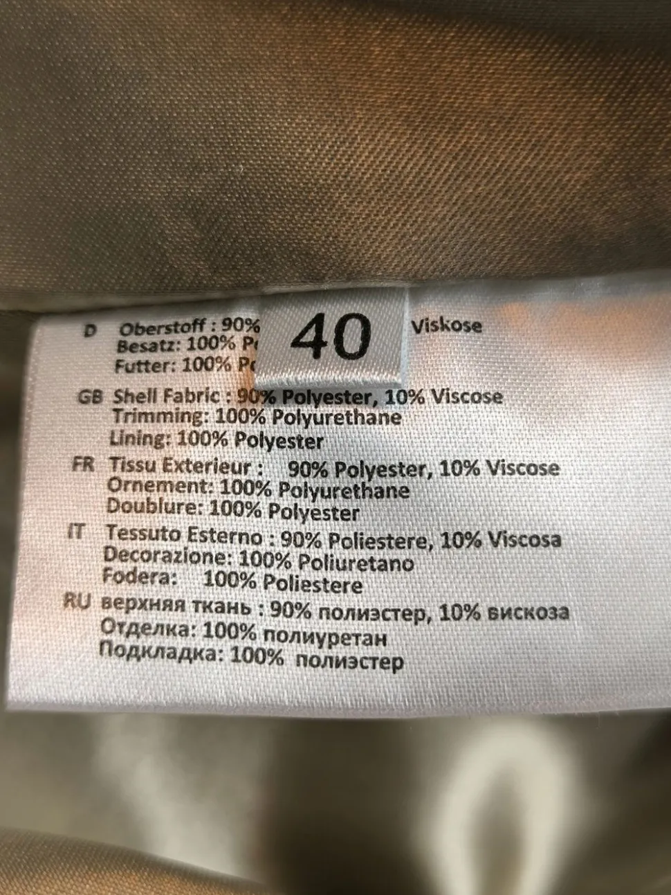 Übergangsmantel Größe 40