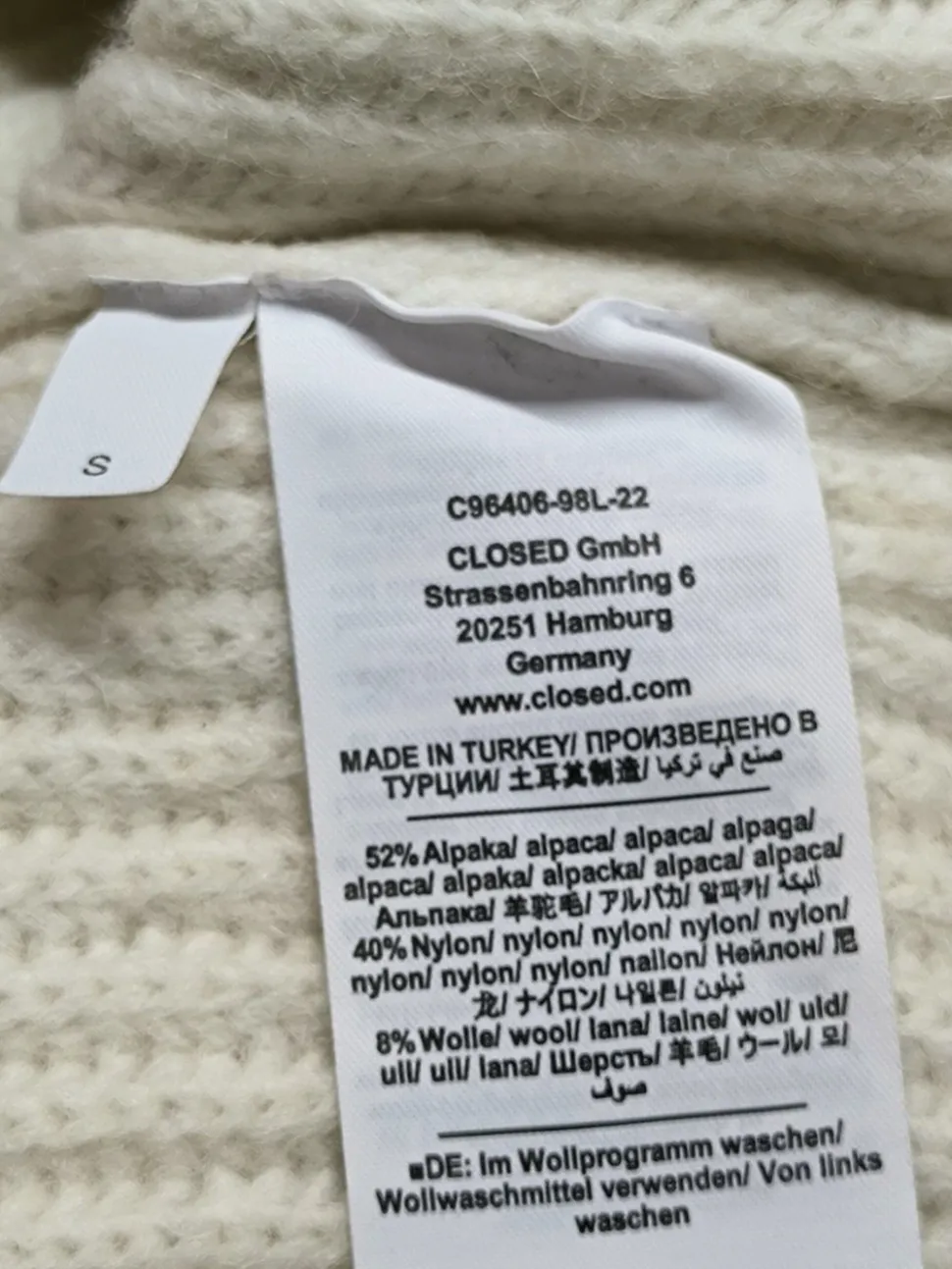 Feinstrickpullunder Größe 36