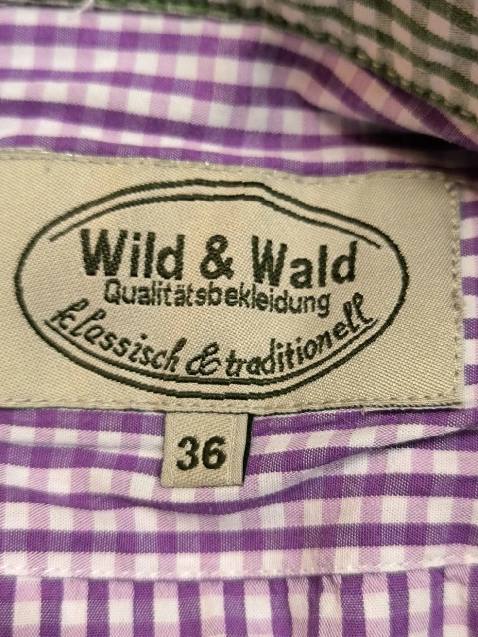 Holzfällerhemd Größe 36