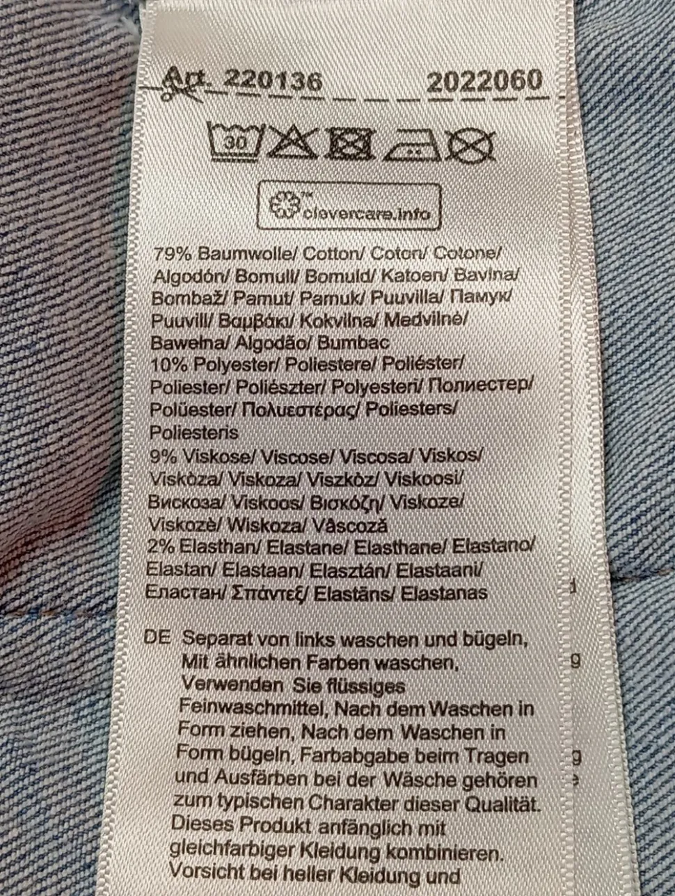 Jeansweste Größe 34