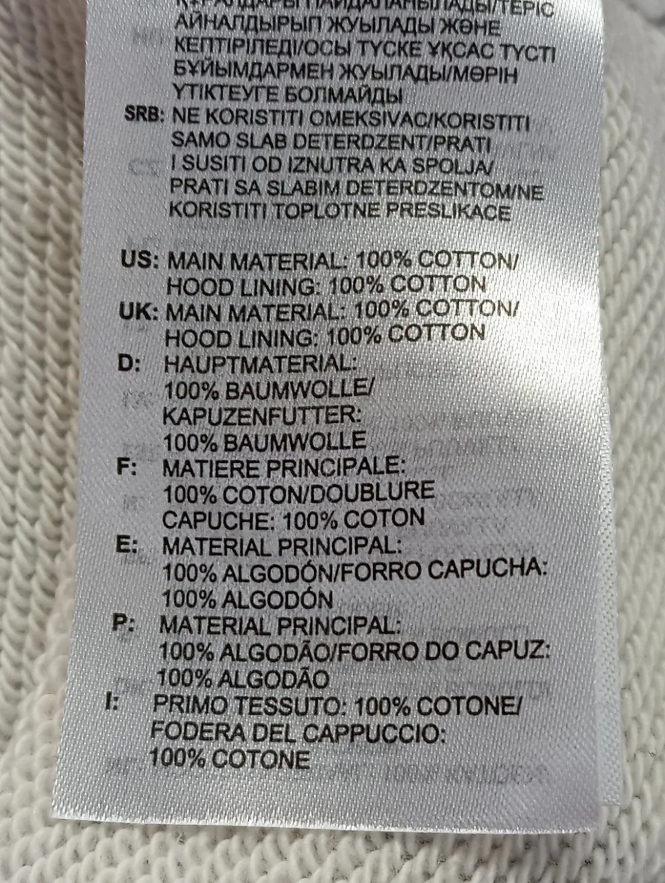 Kapuzensweatshirt Größe 30