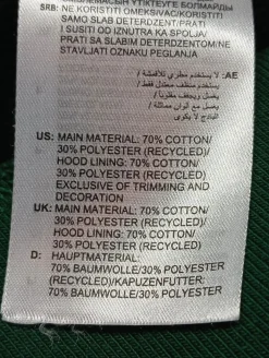 Kapuzensweatshirt                            Größe                36