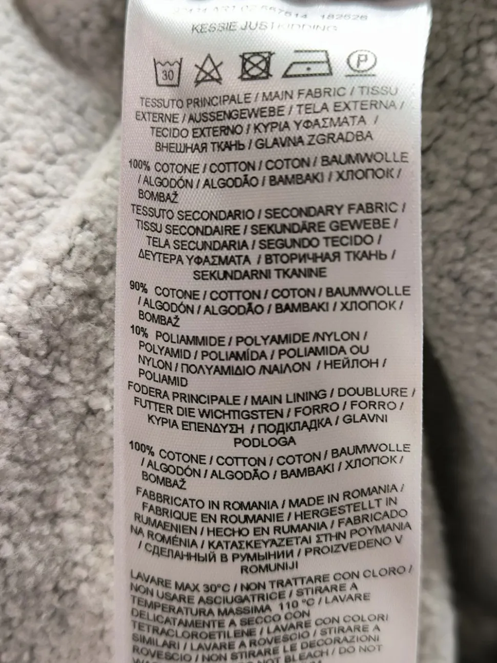 Kapuzensweatshirt Größe 38