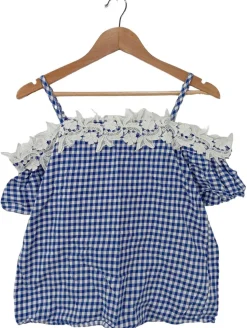 Kurzarm-Bluse                            Größe                38