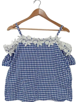 Kurzarm-Bluse                            Größe                38