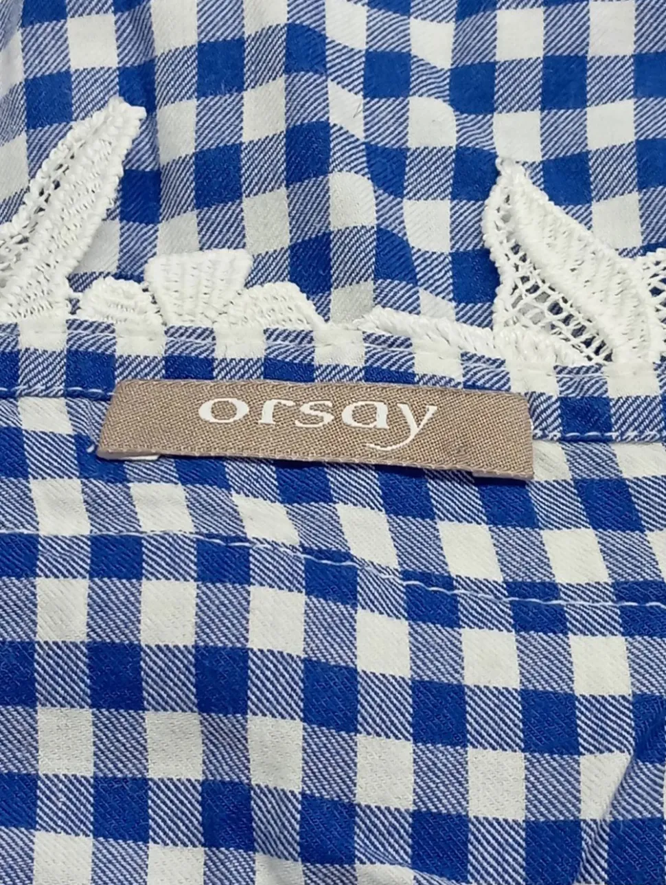 Kurzarm-Bluse Größe 38