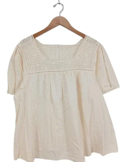 Kurzarm-Bluse                            Größe                48