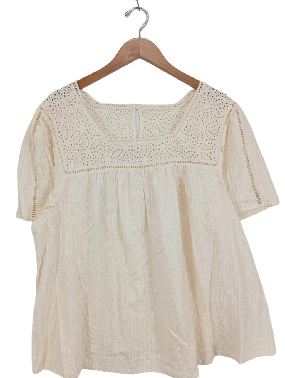Kurzarm-Bluse Größe 48