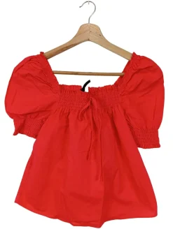 Kurzarm-Bluse                            Größe                34