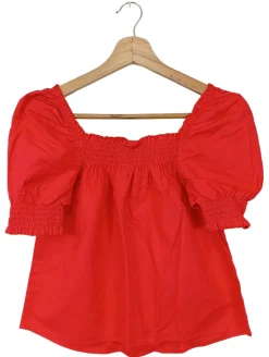 Kurzarm-Bluse                            Größe                34