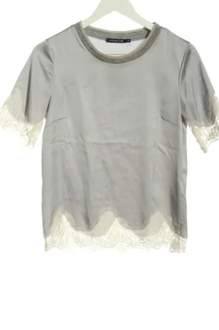 Kurzarm-Bluse                            Größe                34