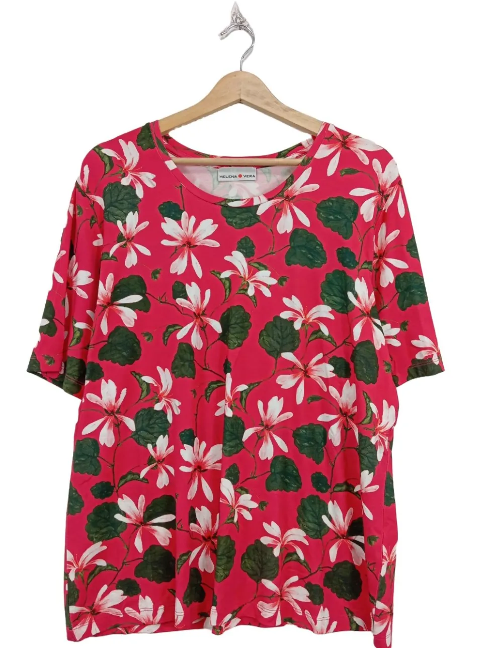 Kurzarm-Bluse Größe 48