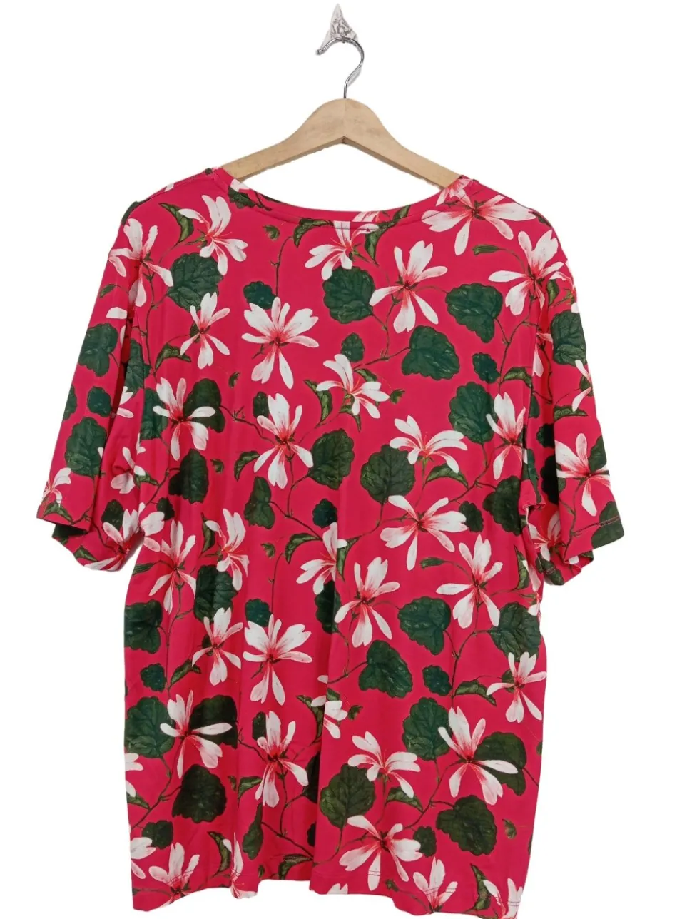 Kurzarm-Bluse Größe 48