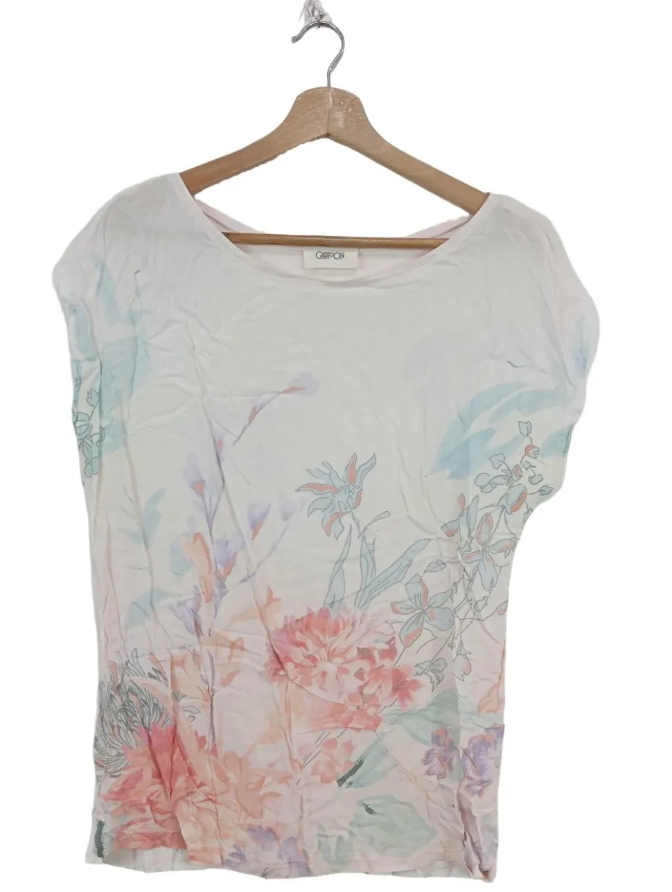 Kurzarm-Bluse Größe 36