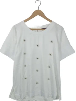 Kurzarm-Bluse                            Größe                36