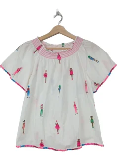 Kurzarm-Bluse                            Größe                36