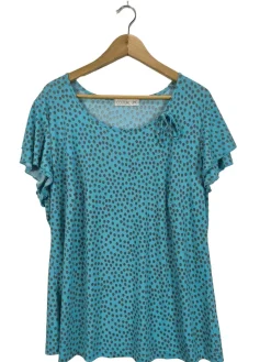 Kurzarm-Bluse                            Größe                48