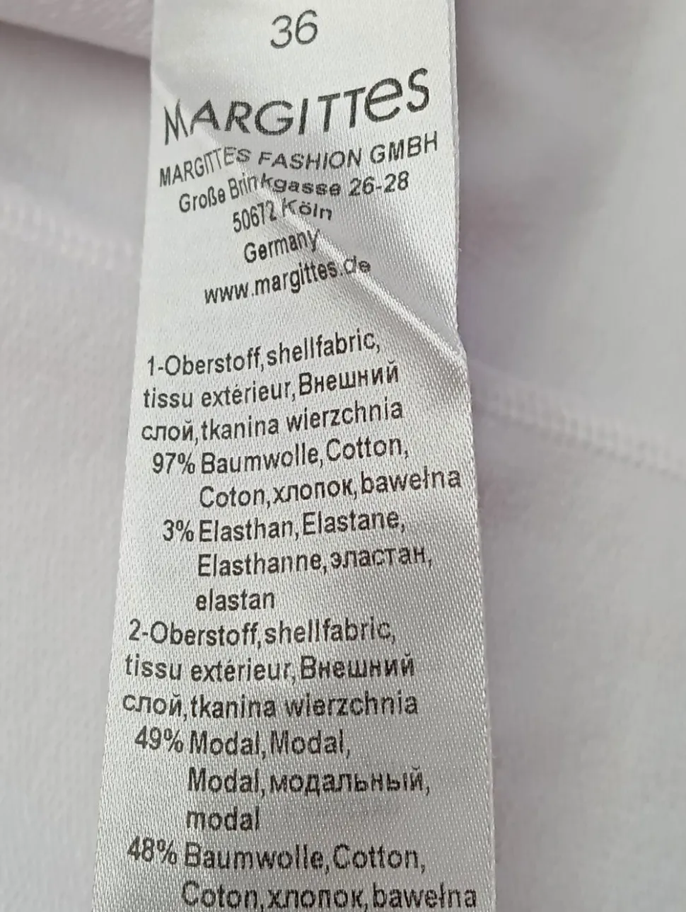 Kurzarm-Bluse Größe 36