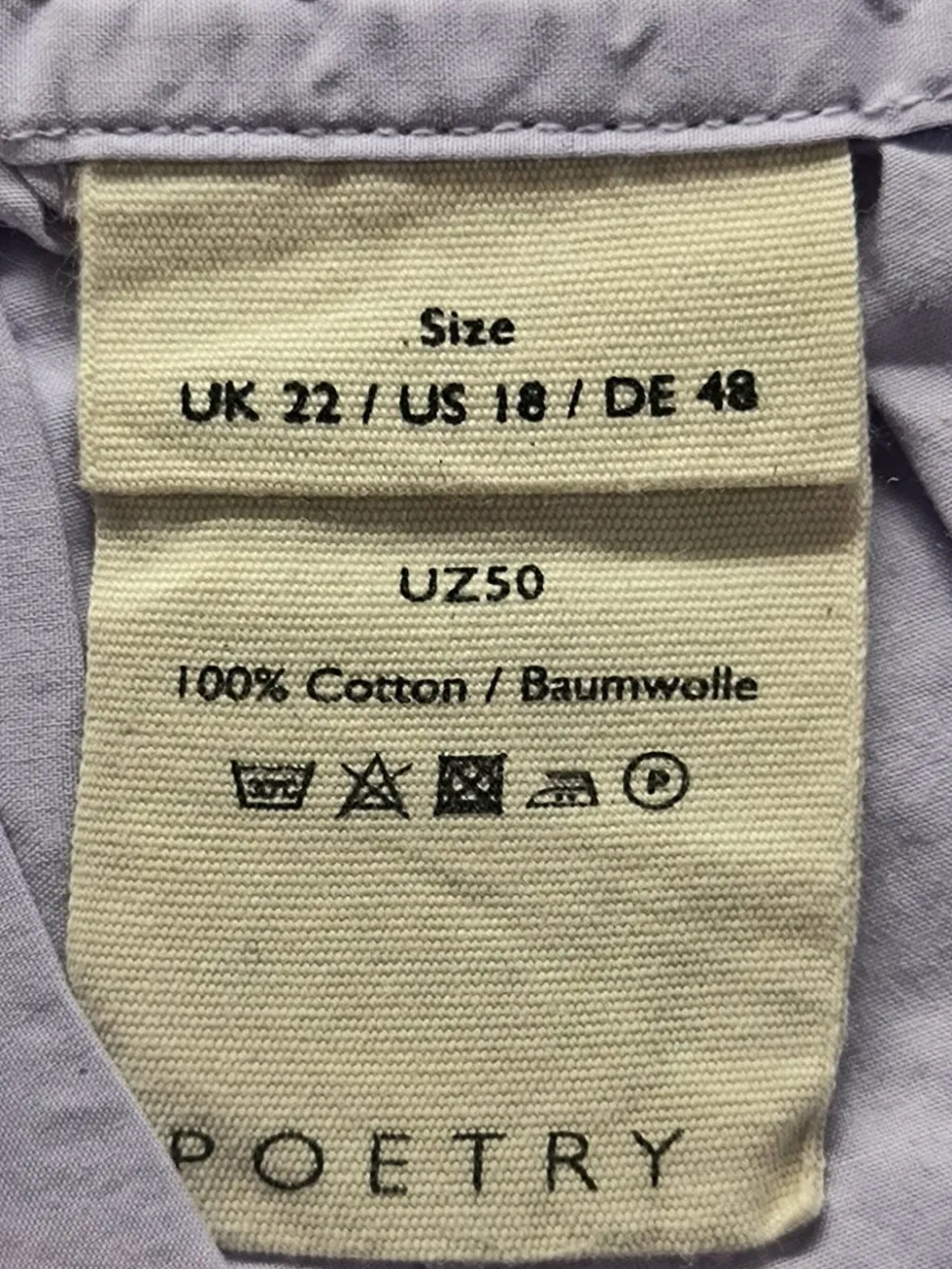 Langarmhemd Größe 48