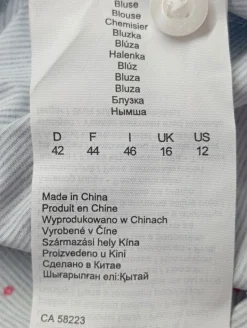 Langarmhemd                            Größe                42