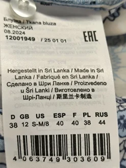 Langarmhemd                            Größe                38