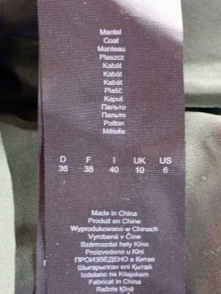 Lange Jacke                            Größe                36