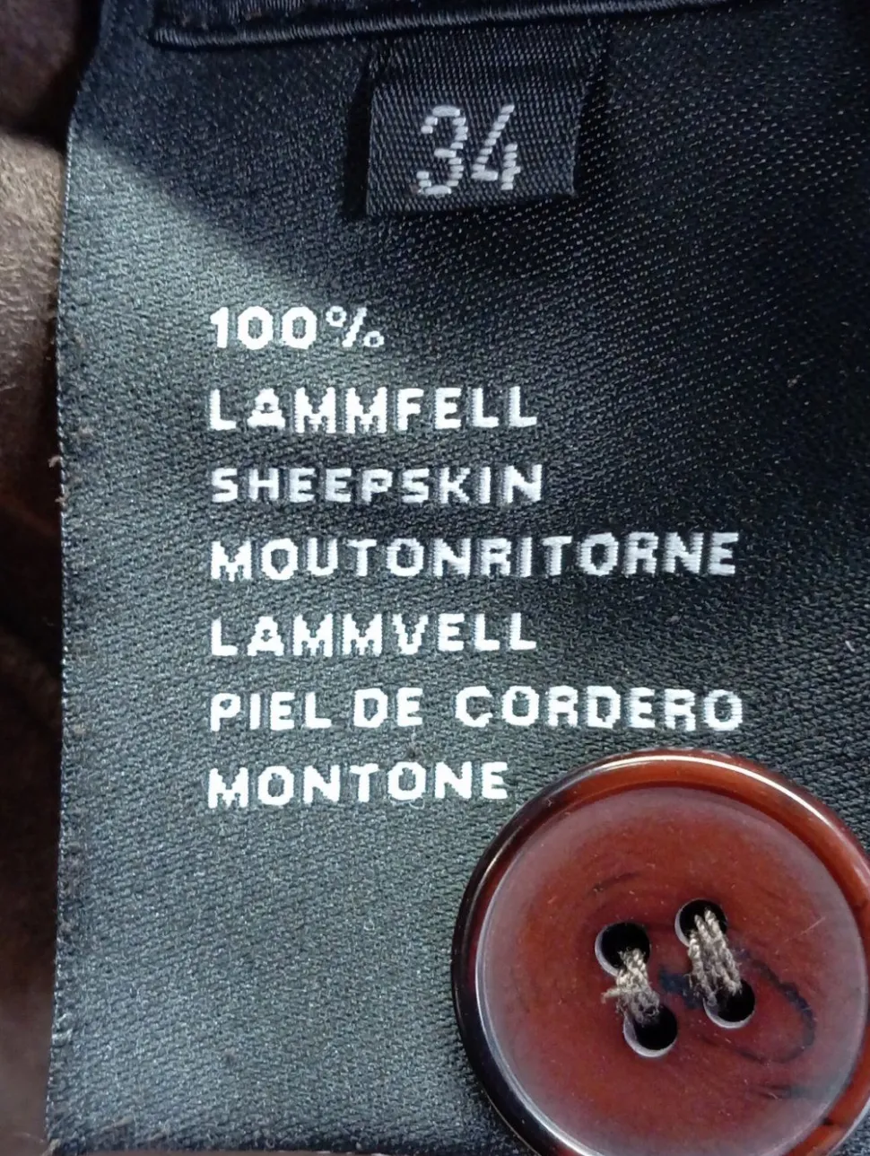 Ledermantel Größe 34