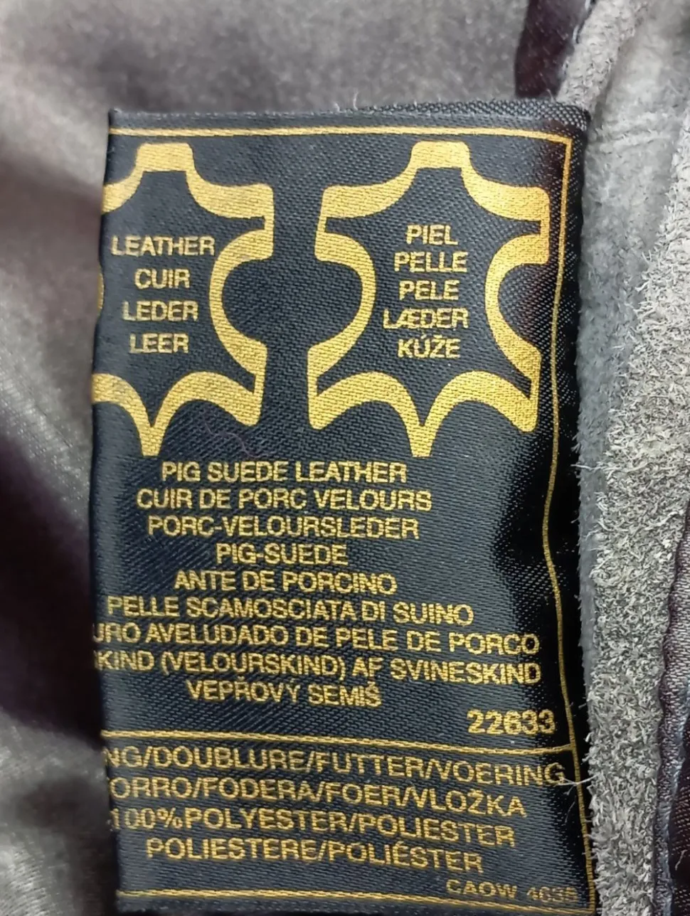 Lederweste Größe 42