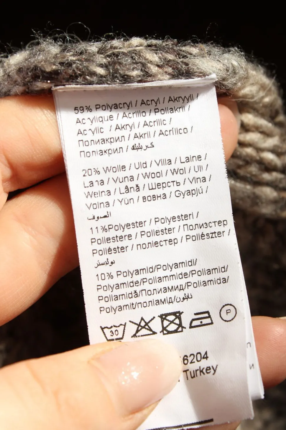 Longstrickweste Größe 36