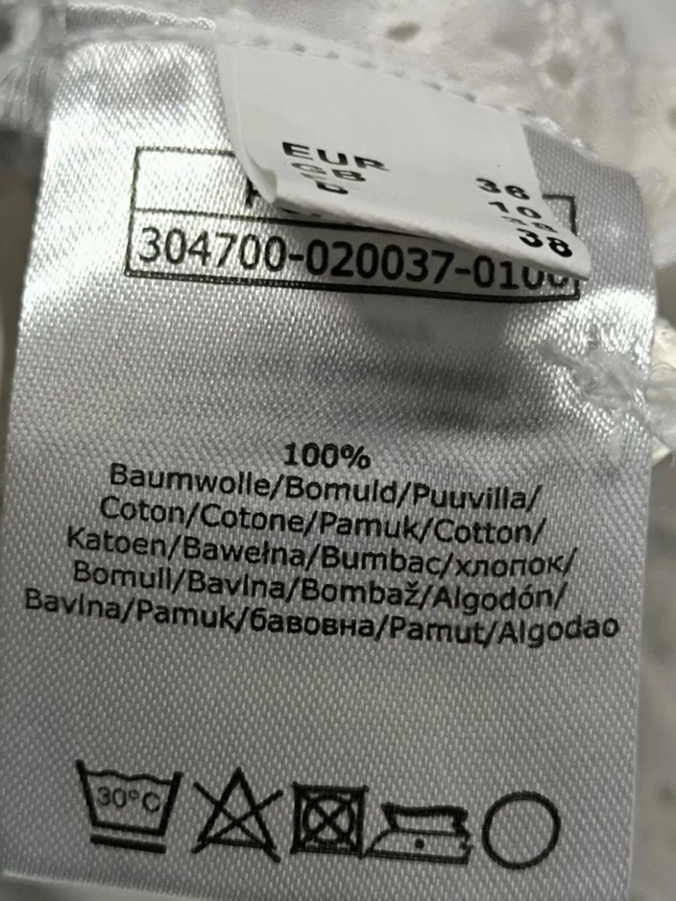 Spitzenbluse Größe 36