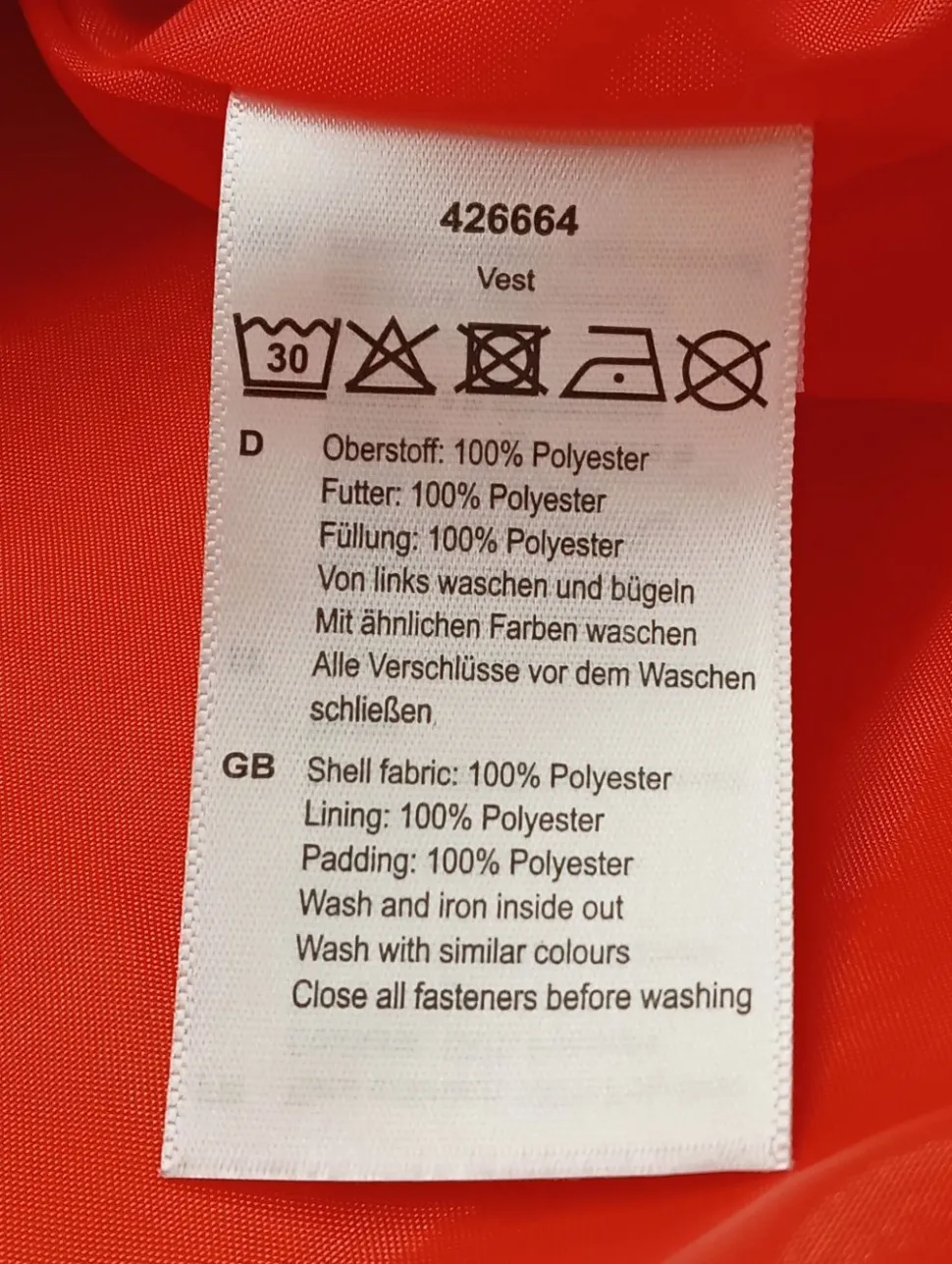 Steppweste Größe 48