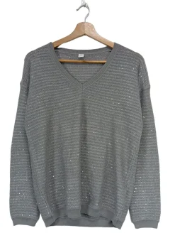 V-Ausschnitt-Pullover                            Größe                36