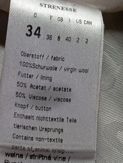 Wollmantel                            Größe                34