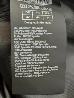 Wollmantel Größe 42