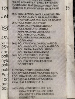 Wollmantel                            Größe                38